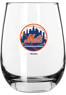 New York Mets 16oz Stemless Wine Glass - White