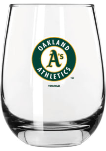 Oakland Athletics 16oz Stemless Wine Glass - White
