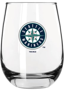 Seattle Mariners 16oz Stemless Wine Glass - White
