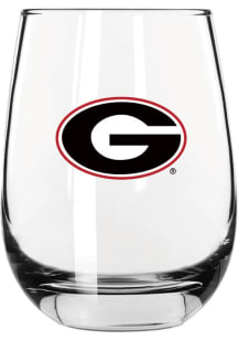 Georgia Bulldogs 16oz Stemless Wine Glass - White