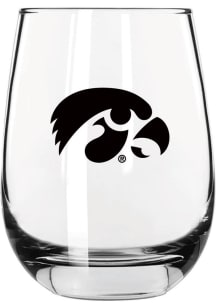 Iowa Hawkeyes 16oz Design Stemless Wine Glass - White