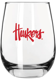 Nebraska Cornhuskers 16oz Classic Stemless Wine Glass - White