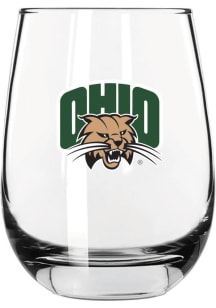 Ohio Bobcats 16oz Stemless Wine Glass - White