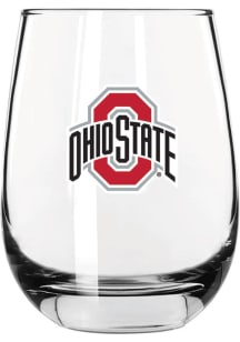 Ohio State Buckeyes 16oz Stemless Wine Glass - White