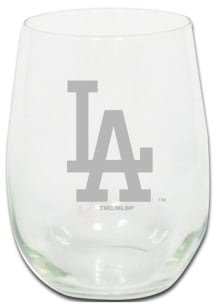 Los Angeles Dodgers 15oz Etched Stemless Wine Glass - White