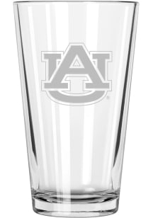 Auburn Tigers 17oz Etched Pint Glass - White