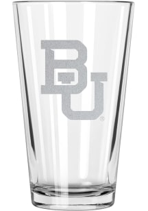 Baylor Bears 17oz Etched Pint Glass - White