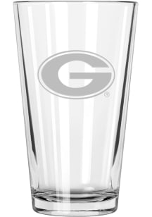Georgia Bulldogs 17oz Etched Pint Glass - White