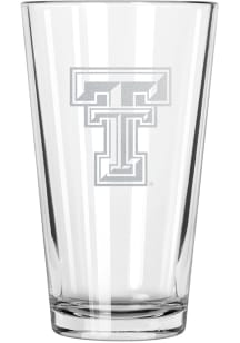 Texas Tech Red Raiders 17oz Etched Pint Glass - White
