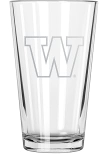 Washington Huskies 17oz Etched Pint Glass - White