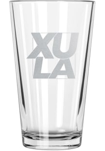 Xavier Musketeers 17oz Etched Pint Glass - White