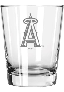 Los Angeles Angels 15oz Etched Double Old Fashioned Rock Glass - White
