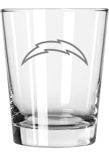 Los Angeles Chargers 15oz Etched Double Old Fashioned Rock Glass - White