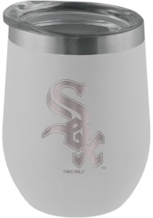 Chicago White Sox 12oz Laser Etched Tumbler - White