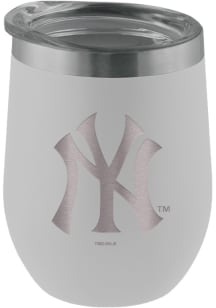 New York Yankees 12oz Laser Etched Tumbler - White