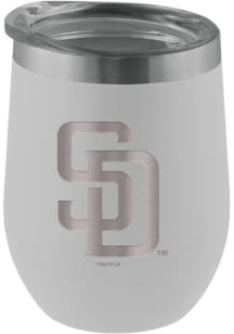 San Diego Padres 12oz Laser Etched Tumbler - White