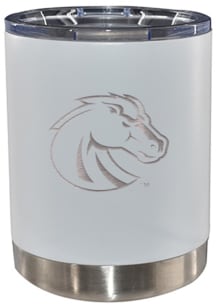 Boise State Broncos 12oz Etched Lowball Tumbler - White