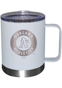 Oakland Athletics 12oz Etched Lowball Tumbler - White