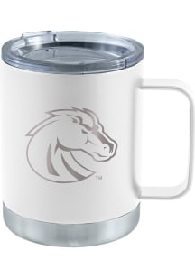 Boise State Broncos 12oz Etched Handle Lowball Tumbler - White