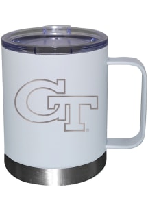 GA Tech Yellow Jackets 12oz Etched Lowball Tumbler - White