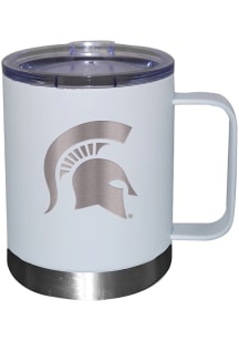 Michigan State Spartans 12oz Etched Lowball Tumbler - White