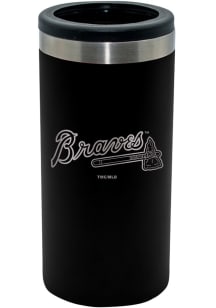 The Memory Company Atlanta Braves 12oz Laser Etched Slim Can Stainless Steel Coolie