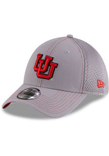 New Era Utah Utes Mens Grey Neo 39THIRTY Flex Hat