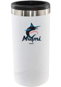 The Memory Company Miami Marlins 12oz Slim Can Stainless Steel Coolie