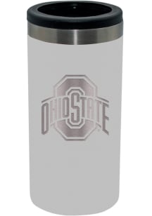 The Memory Company Ohio State Buckeyes 12oz Laser Etched Slim Can Stainless Steel Coolie