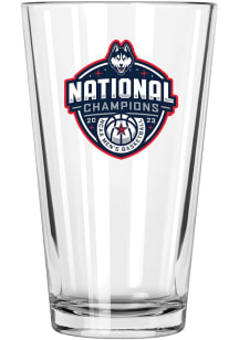 UConn Huskies 2023 Basketball National Champions 16oz Pint Glass - White