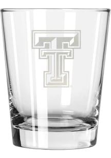 Texas Tech Red Raiders 15 oz. Etched Rock Glass - White