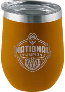 UConn Huskies 2023 Basketball National Champions 12oz Stemless Wine Tumbler - Tan