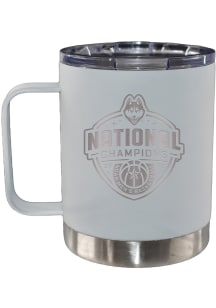 UConn Huskies 2023 Basketball National Champions Handle Lowball Tumbler - White