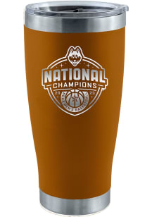 UConn Huskies 2023 Basketball National Champions 20oz Etched Tumbler - Tan