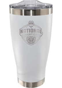 UConn Huskies 2023 Basketball National Champions 20oz Etched Tumbler - White