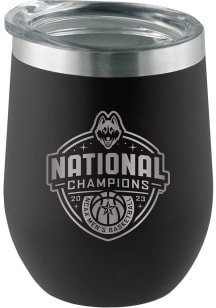 UConn Huskies 2023 Basketball National Champions 16oz Stemless Wine Tumbler - Black