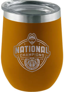 UConn Huskies 2023 Basketball National Champions 16oz Stemless Wine Tumbler - Tan