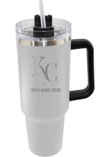 The Memory Company Kansas City Royals Personalized 46oz Colossal Stainless Steel Tumbler - White