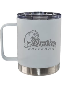 The Memory Company Drake Bulldogs 12oz Etched Handle Lowball Stainless Steel Tumbler - White