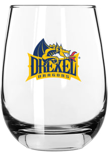 Drexel Dragons 15oz Stemless Wine Glass - White