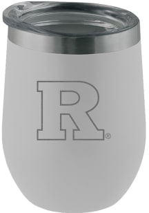 Rutgers Scarlet Knights Etched 12oz Stainless Steel Stemless - White