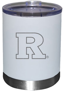 The Memory Company Rutgers Scarlet Knights Etched 12oz Lowball Stainless Steel Tumbler - White