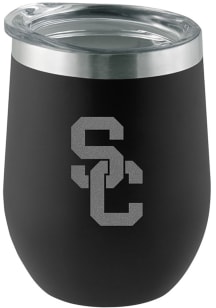 USC Trojans Etched 12oz Stainless Steel Stemless - Black
