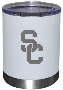 The Memory Company USC Trojans Etched 12oz Lowball Stainless Steel Tumbler - White
