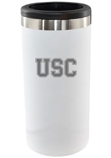 The Memory Company USC Trojans Etched 12oz Slim Can Stainless Steel Coolie
