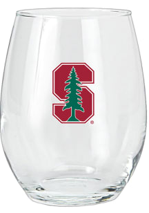 Stanford Cardinal 15oz Stemless Wine Glass - White