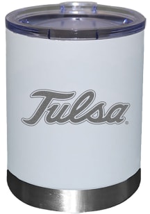 The Memory Company Tulsa Golden Hurricane Etched 12oz Lowball Stainless Steel Tumbler - White