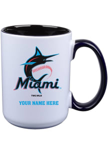 Miami Marlins Personalized Ceramic Mug - White