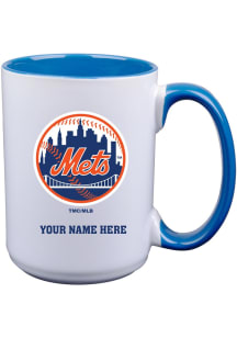 New York Mets Personalized Ceramic Mug - White
