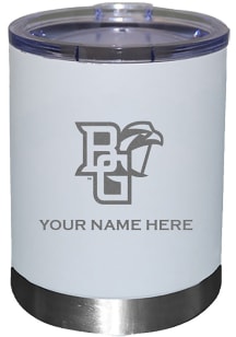 Bowling Green Falcons Personalized Laser Etched 12oz Lowball Tumbler - White